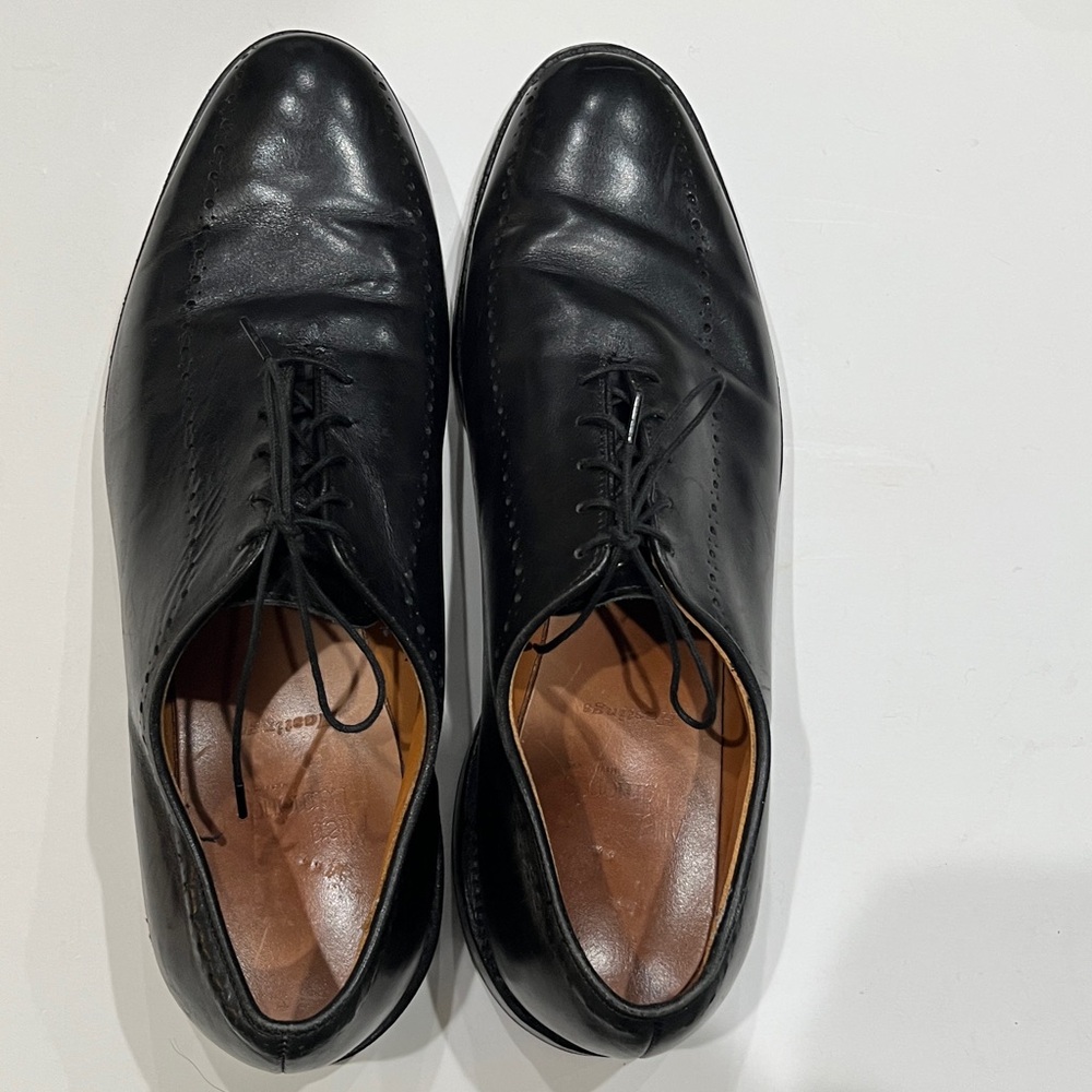 Allen Edmonds Black Leather Hastings Oxfords Sz.‎